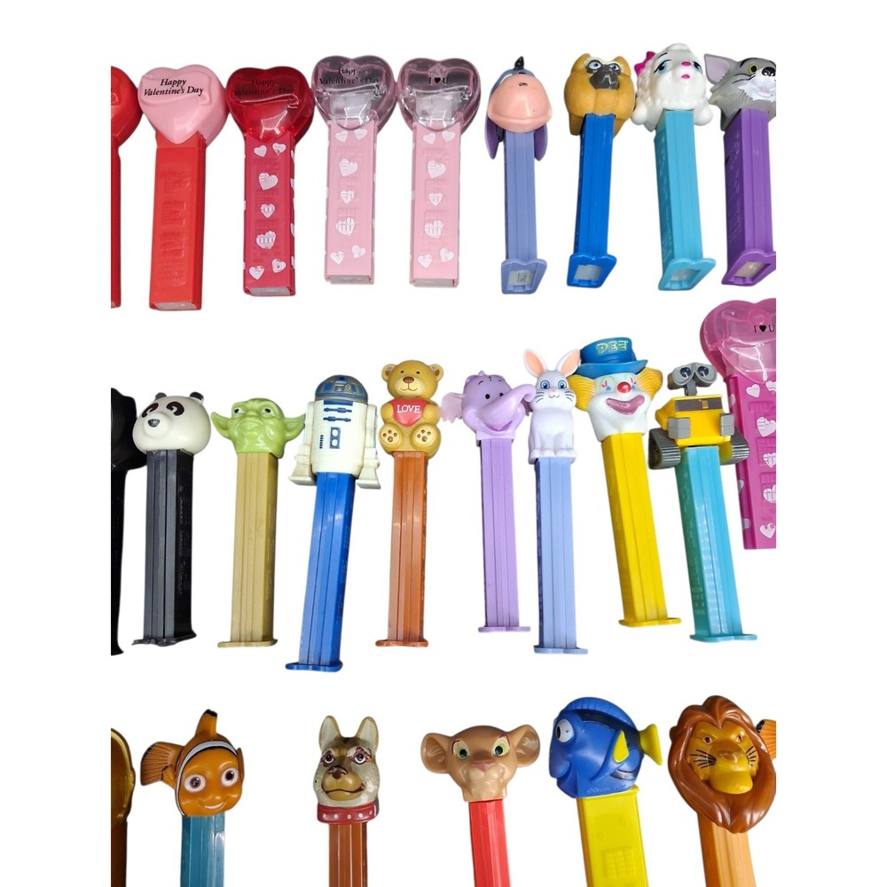 Large 50+ PEZ Dispenser Lot Disney Star Wars Lion King Nemo Marvel Vintage Mix - Picture 4 of 16